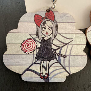 Zombie Girl Halloween earrings